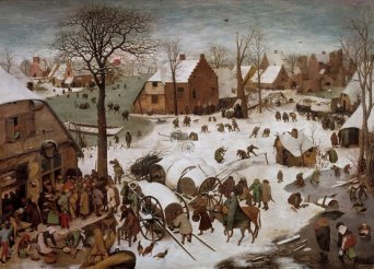 Перепись в Вифлееме. 1566Дерево, масло. 116 × 164,5 см Королевские музеи изящных искусств, Брюссель 