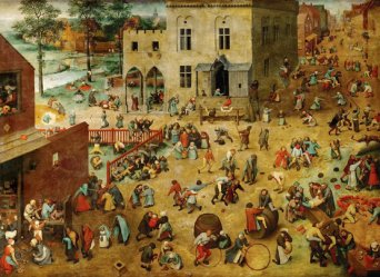 Детские игры. 1560. Дерево, масло. 118 × 161 смМузей истории искусств, Вена